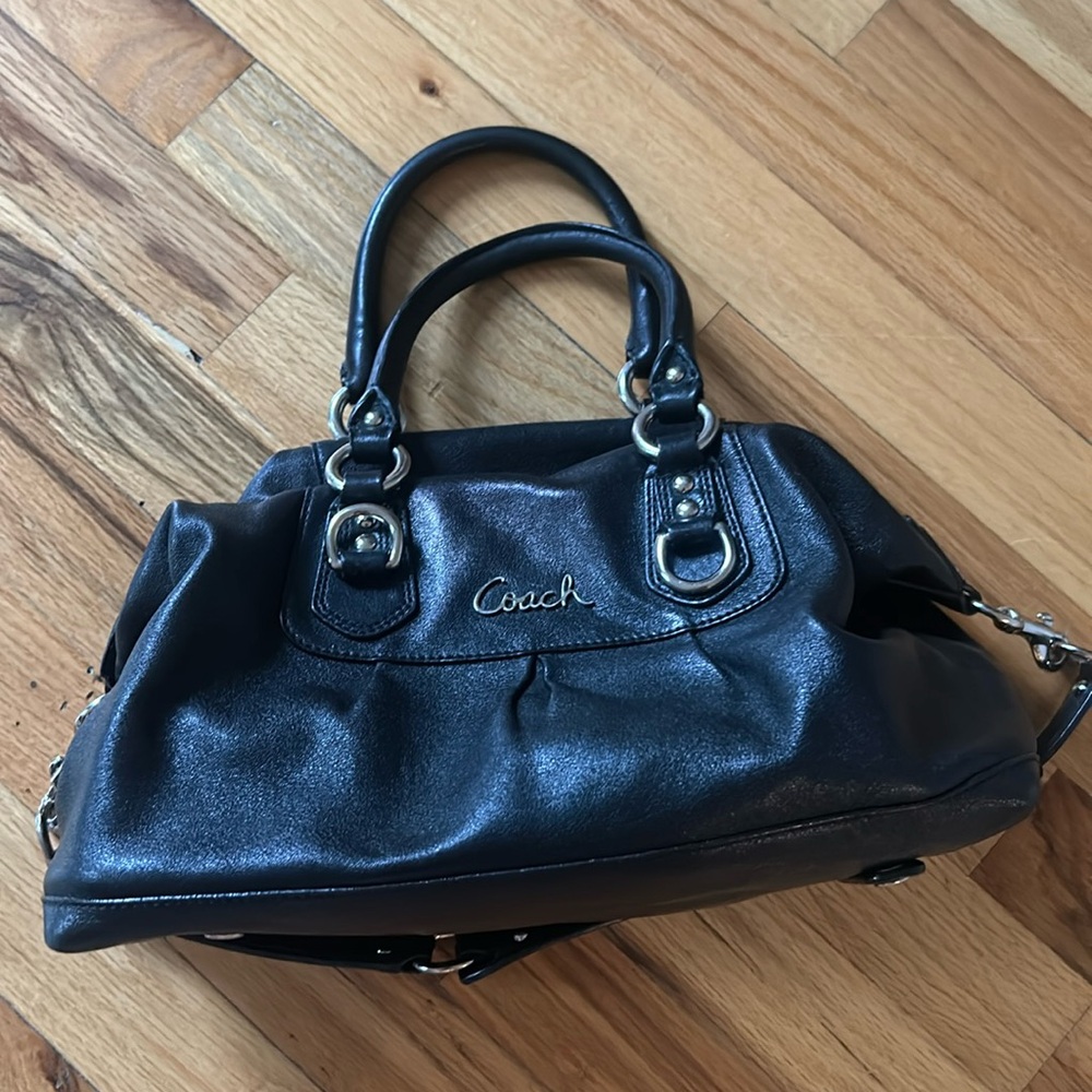 Coach convertible satchel leather